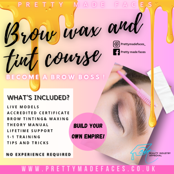 Brow wax and tint course