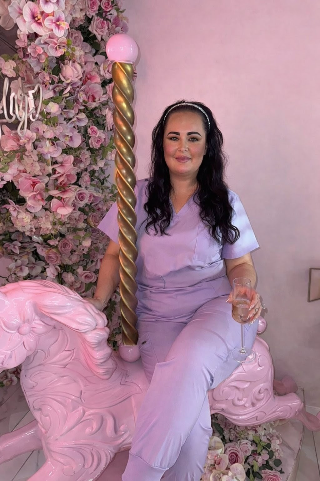 Purple scrub set